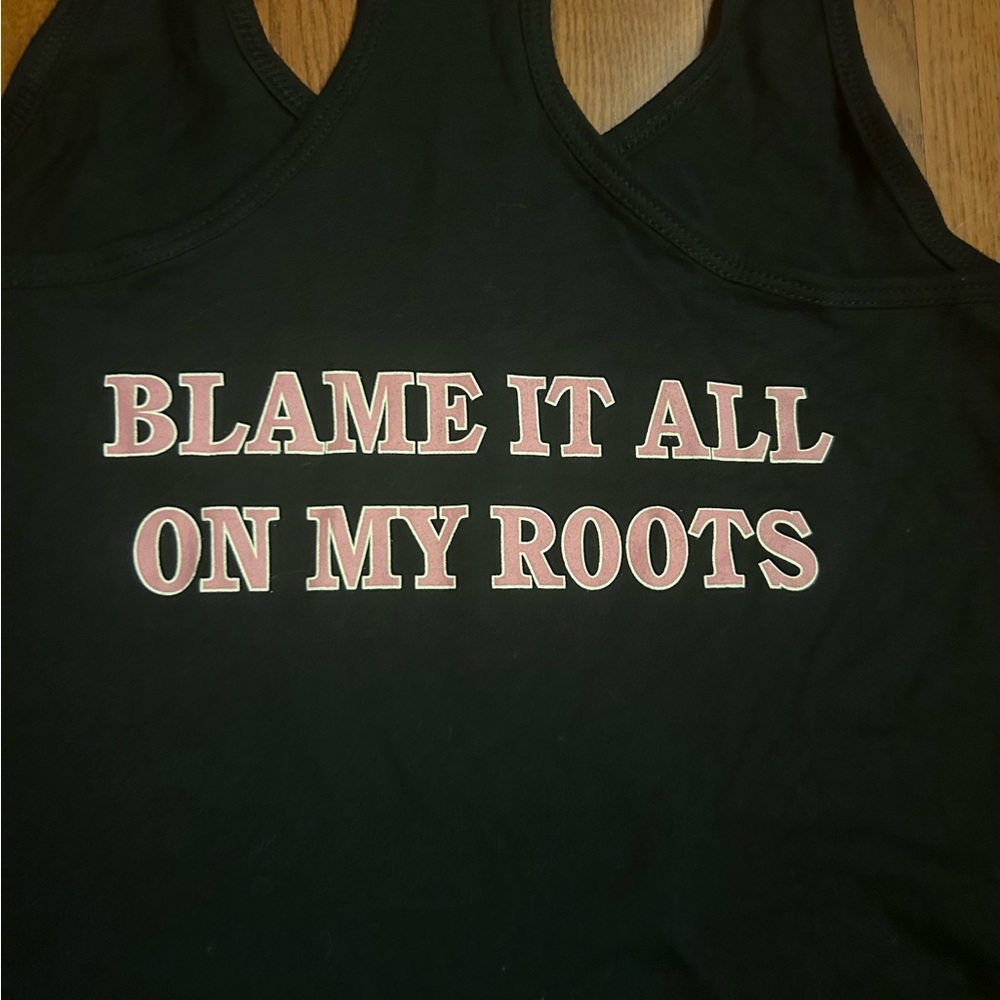Garth Brooks black racer back style tank. Size medium - Picture 7 of 7